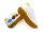 BREEZY ROLLERS Splash blanc/jaune