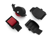Ersatzrollen Set inkl. Covers schwarz/rot