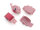Replacement wheel set incl. covers pink/fuchsia