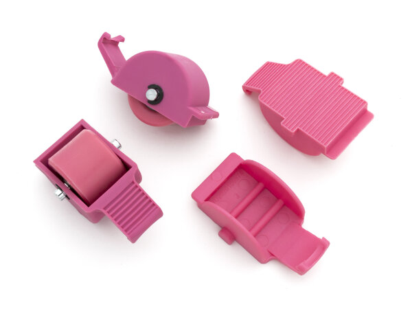 Ersatzrollen Set inkl. Covers fuchsia/fuchsia