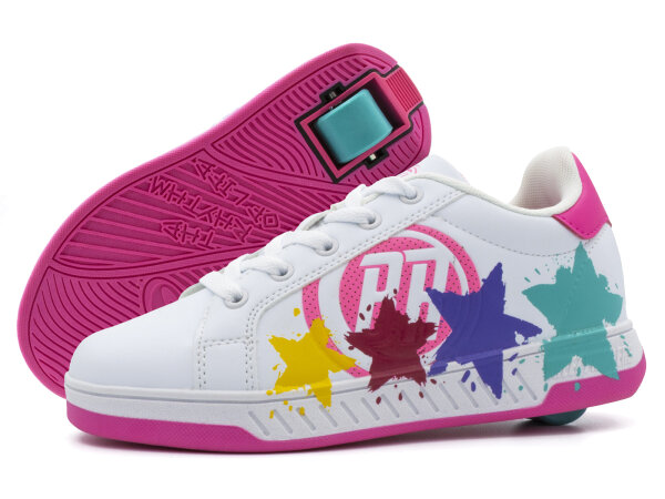 BREEZY ROLLERS Splash white/pink