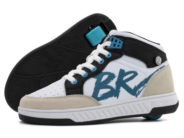 BREEZY ROLLERS Skater blanc/noir